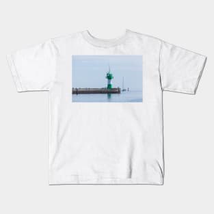 Lighthouse, Luebeck-Travemuende, Schleswig-Holstein, Germany, Europe Kids T-Shirt